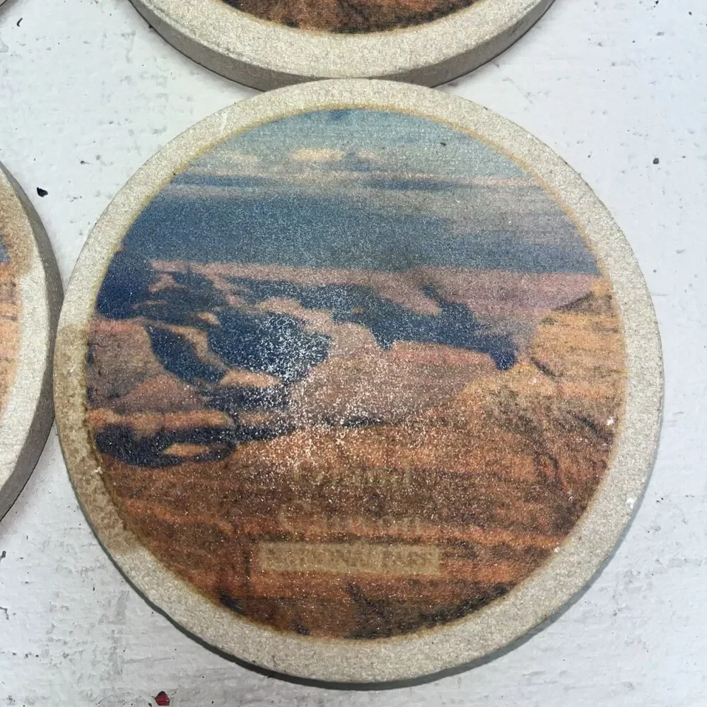 THIRSTYSTONE SANDSTONE 4 COASTERS Grand Canyon National Park~Made In USA